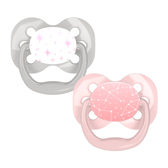 Dr. Brown’s™ Advantage™ Pacifiers, Girl, 0-6 Months, 2-Pack