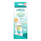Dr. Brown’s Natural Flow® Anti-Colic Options+™ Wide-Neck GLASS Baby Bottle, with Level 1 Slow Flow Nipple